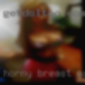 Horny breast massage